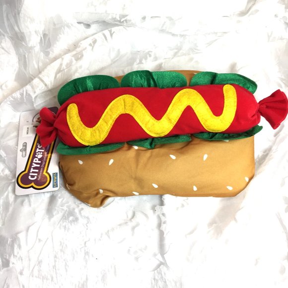 "Hot Dog" Halloween Party Weenie Dog Costume Medium NWT NOS - Picture 2 of 13